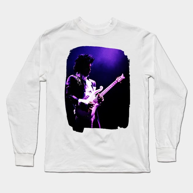 Prince Purple Rain Long Sleeve T-Shirt by lacosink